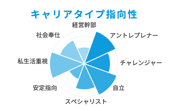 キャリアタイプ指向性