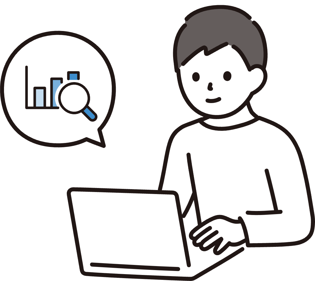 マーケティング職のイラスト